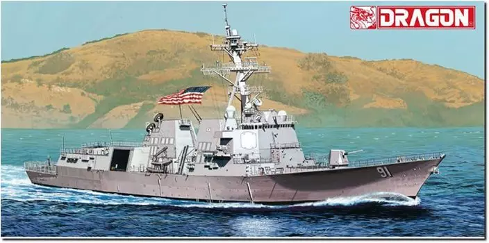 Platz Dragon Современный американский эсминец УРО «Пинкни» Пластиковая модель DR7057 1/700 DDG-91 (Корабль)