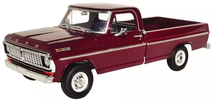 Platts Mobius Model 1970 Ford Custom Cab Pickup Truck Пластиковая модель MOE1230 1/25 F-100 44 (Машина)
