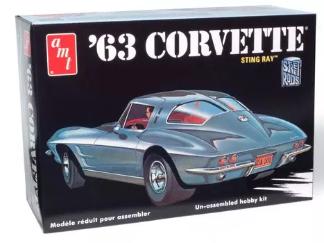 Platz 1963 Chevrolet Corvette Stingray Пластиковая модель 1/25
