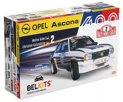 Platz Belkit Opel Ascona 400 1981 Monte Carlo Rally Winner Пластиковая модель BEL020 1/24