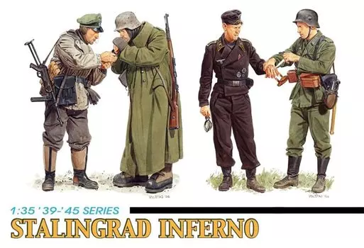 Platz Dragon World War II German Army Soldier Battle of Stalingrad Plastic Model DR6343 1/35