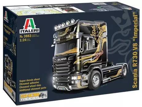 Platz Italeri Scania V8 Topline Imperial Tractor Head Пластиковая модель IT3883 1/24
