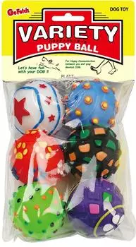 PLATZ PET SUPPLIES FUN Игрушка для собак Разнообразие щенков Мяч 6 предметов и