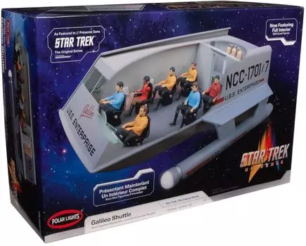 Platz Polar Lights Star Trek Space Operation Galileo Shuttle с внутренними деталями Масштабная пластиковая модель POL995 1/32