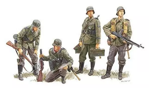 Platz World War II German Germania Regiment France 1940 DR6281 Plastic Model 1/35 Waffen-SS