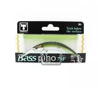 Плавающая приманка Jackall Bass Pino 70F Dark Thunder Прозрачная приманка (5449)