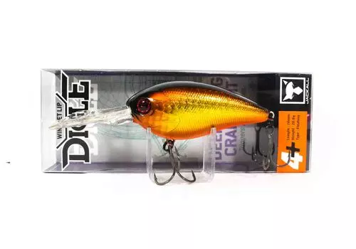 Плавающая приманка Jackall Digle 4+ Crank Bait с двойным сцеплением, золотистый и черный (2113)