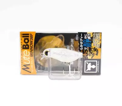 Плавающая приманка Jackall Mute Ball Minnow 38F, прозрачная серебристая хромая (5037)