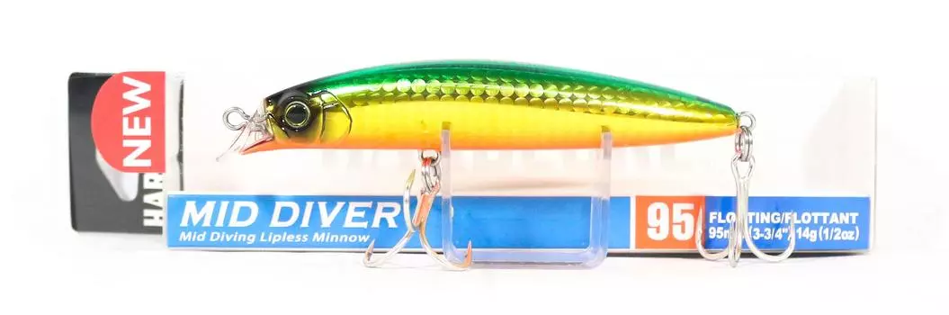 Плавающая приманка Yo Zuri Duel Hardcore Mid Diver 95 F1191-HGGR (5719)