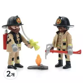 Playmobil Duo Pack Пожарный 71207, 2 шт., популярные игрушки в Корее
