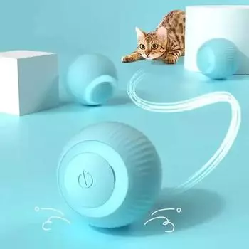 Plays Кошки Котенок Кошки Игрушки Игрушка Питомец Внутренние Электрические Вещи. Автоматические обучающие продукты для интерактивных аксессуаров для перемещения мяча XS синий