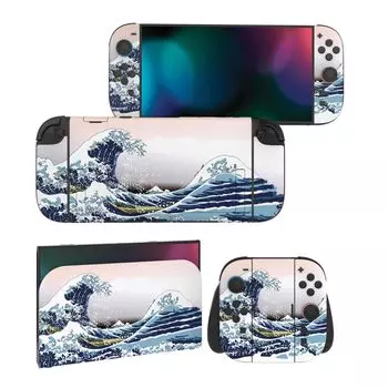 PlayVital Nintendo Switch 2 Консоль и Набор защитных наклеек с настраиваемыми виниловыми наклейками-грипами для док-станции Отлично (2025) Joy-Con (2 набора) Наклейки, &