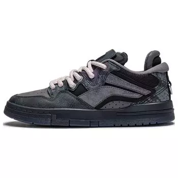 Pleasures X Li Ning удобные универсальные прочные легкие низкие кроссовки женские кроссовки черные AECT066-1 35