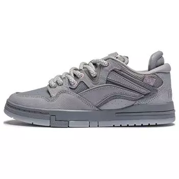 Pleasures X Li Ning удобные универсальные прочные легкие низкие кроссовки женские кроссовки серые AECT066-2 36
