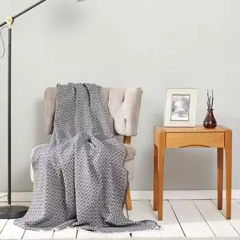 Плед Karaca Home Bety Темно-синий 130 см x 170 см