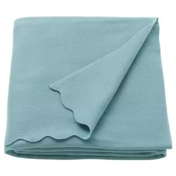 Плед светло-голубой, THORGUN Throw Light Blue, IKEA