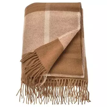 Плед светло-коричневый, MYRULL Throw Light Brown, IKEA
