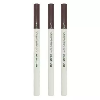 Плоский карандаш для бровей Innisfree 0,3 г, 6 оттенков Urban Brown, 3 шт.