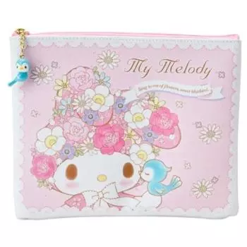 Плоский мешочек My Melody (Цветы и птицы)