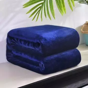 Плотный бархат Farai Velvet 280 г, двухстороннее детское одеяло для домашних животных 50*70cm (pet blanket) чёрный