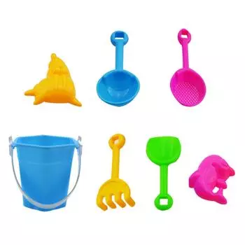 Пляжная игрушка из 7 предметов, набор песка, игрушка для песочницы, летняя уличная игрушка
