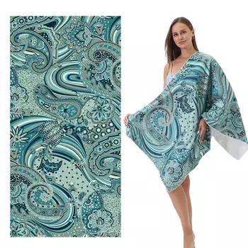 Пляжное полотенце INS Wind Microfiber Square, впитывающее банное полотенце, полотенца для внешней торговли Европы и США 70 * 140