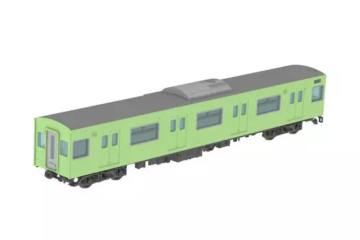 PLUM JR West 201 series DC train 30N improved Osaka East Line Moha 200 set Выставочная модель Неокрашенный пластиковый набор PP200 1/80 Line/Yamato 201/Moha