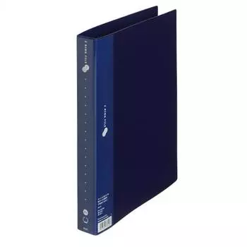 Plus 2 Ring File Super Economy FC-101RF A4-S Vertical Navy 83-011
