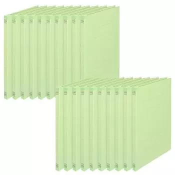 Plus Back Reinforced Flat File A4 Vertical 2 Holes 20 Books Green