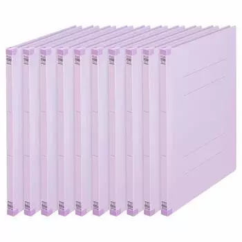 Plus Back Reinforcement Flat File A4 Vertical 2 Holes 10 Books Violet No.021S 79-432