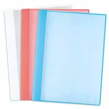 Plus clear file report card file A4 horizontal insert 12 pockets FL-200GD 3 colors 1 sheet of each color