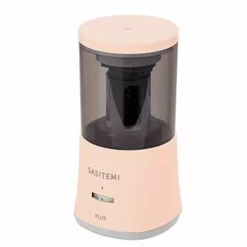 Plus Pencil Sharpener Electric Pencil Sharpener Just insert from above Automatic SASITEMI Pink FS-760 84-018 розовый