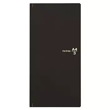 PLUS Plus Note Memo Pad Graph 5 мм Ka.Crie A4 x 1/3 Premium Cloth Matte Black 77-926