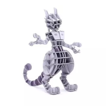 PLUS Pokemon Mewtwo Paper 3D 3D головоломка DIY набор для творчества, который понравится всем, от учеников начальной школы до взрослых. Развивающая игрушка для белый