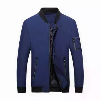 Плюс размер 6XL 7XL 8XL Куртка мужская модная весенняя куртка мужская куртка-бомбер повседневная верхняя одежда M чёрный