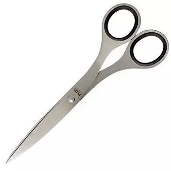 PLUS Scissors Stainless Steel Scissors Blade Length 69mm NO.165 BK Black 34-725