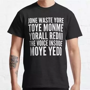 Plus Size S-3XL Jone Waste Yore Toye Monme Yorall Rediii Printed T-shirt Men s Tops Fashion Clothes Tees S чёрный