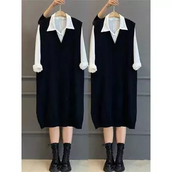 Plus Size Super Slimming Plus Size Ladies Matching Shirt Fashion Suit One-piece shirt (without vest) 5XL
