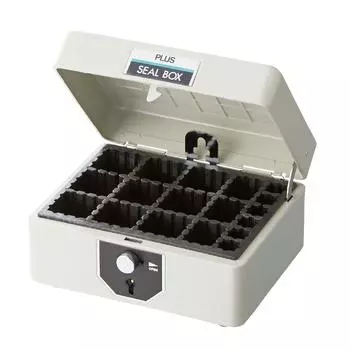 Plus Steel Stamp Box Elgray Small Holds 45 Subject Marks SB-005 37-164