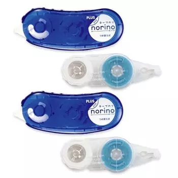 Plus Tape Glue Norinopod Firmly Stickable 8.4mm Economical 2 units + 2 refill tapes 54-345 x 2