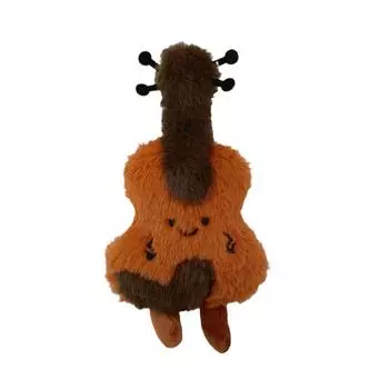 Plush Backpack Pendant Cartoon Keyring Cute Violin Keychain