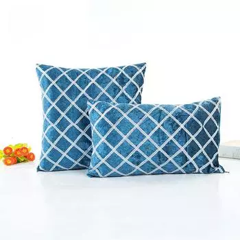 Plush For Car Throw Pillows Plaid Stripe Wild Sofa Home Decoration Cushion Cover Pillowcase Cojines Pillow Case Unique 30*50cm бежевый