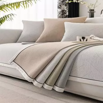 Plush Non-Slip Simple Modern Light Luxury Style Leather Cushion for Four Seasons Thickened fleece-lined Sofa Cover Sofa Cushion 70x70