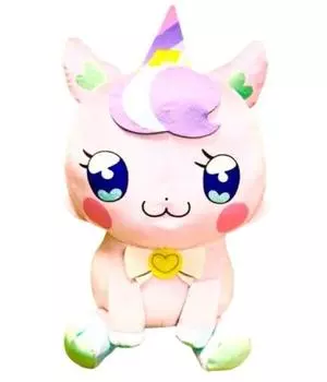 Плюшевая игрушка Нико Wandaful PreCure Mechamo Fugutto Мягкий единорог Нико приблизительно. 28см, 1 тип, официальный