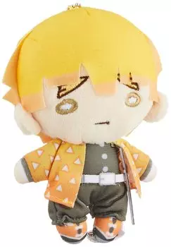 Плюшевая игрушка Nitotan Demon Kimetsu no Yaiba с шариковой цепочкой Zenitsu Slayer: