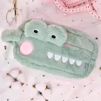 Плюшевая косметичка с милыми животными из мультфильма, косметичка, косметичка, косметичка большой емкости, студенческий пенал, канцелярская сумка
