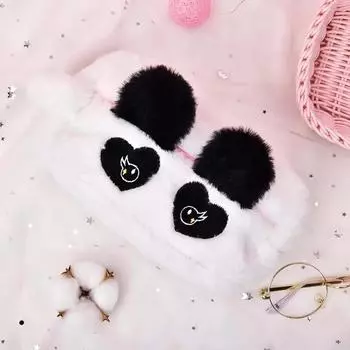 Плюшевая косметичка с милыми животными из мультфильма, косметичка, косметичка, косметичка большой емкости, студенческий пенал, канцелярская сумка