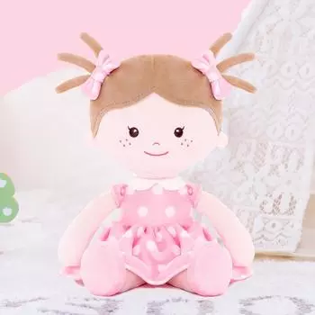 Плюшевая кукла для девочки в подарок, коллекция Milly, розовое платье телесного оттенка на дни рождения и особые случаи, 13 дюймов