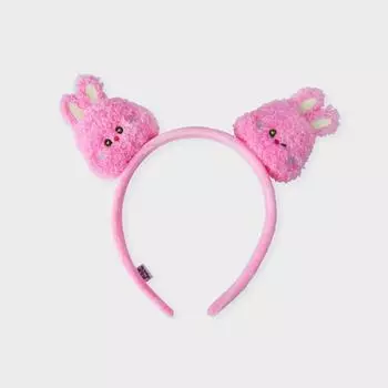 Плюшевая повязка для волос Bunini (PINK)