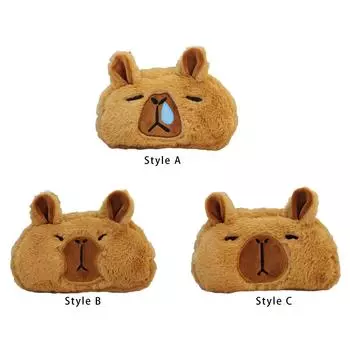 Плюшевый пенал Capybara, новинка, сумка для ручек для мальчиков и девочек, детский офис